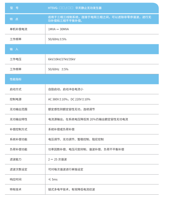 華天高壓靜止無功發生器